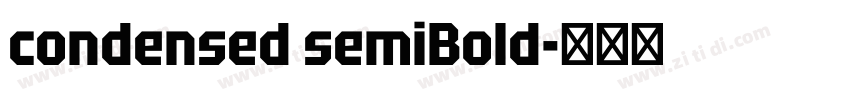 condensed semiBold字体转换